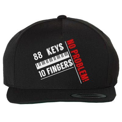 88 Keys 10 Fingers Wool Snapback Cap