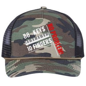 88 Keys 10 Fingers Retro Rope Trucker Hat Cap