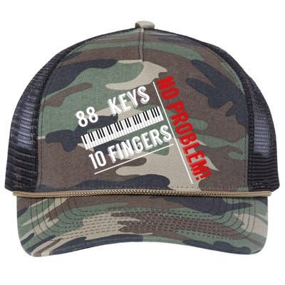 88 Keys 10 Fingers Retro Rope Trucker Hat Cap