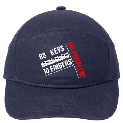 88 Keys 10 Fingers 7-Panel Snapback Hat