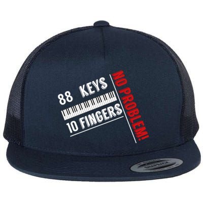 88 Keys 10 Fingers Flat Bill Trucker Hat