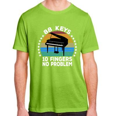 88 Keys 10 Fingers Pianist Musician Piano Keyboard Player Gift Adult ChromaSoft Performance T-Shirt