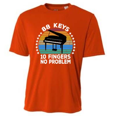 88 Keys 10 Fingers Pianist Musician Piano Keyboard Player Gift Cooling Performance Crew T-Shirt