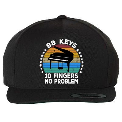 88 Keys 10 Fingers Pianist Musician Piano Keyboard Player Gift Wool Snapback Cap