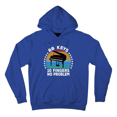 88 Keys 10 Fingers Pianist Musician Piano Keyboard Player Gift Hoodie