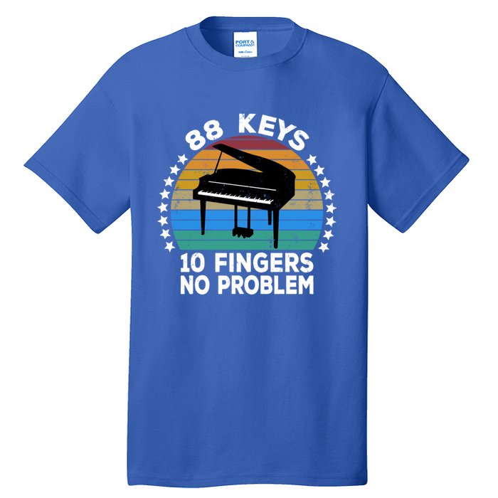 88 Keys 10 Fingers Pianist Musician Piano Keyboard Player Gift Tall T-Shirt