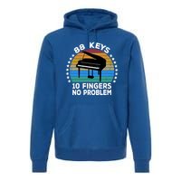 88 Keys 10 Fingers Pianist Musician Piano Keyboard Player Gift Premium Hoodie