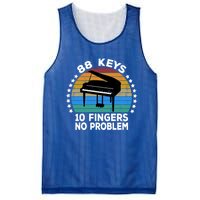 88 Keys 10 Fingers Pianist Musician Piano Keyboard Player Gift Mesh Reversible Basketball Jersey Tank