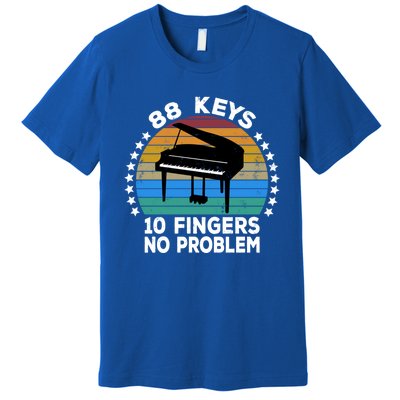 88 Keys 10 Fingers Pianist Musician Piano Keyboard Player Gift Premium T-Shirt