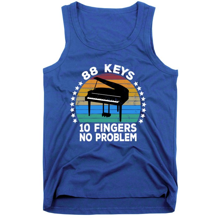 88 Keys 10 Fingers Pianist Musician Piano Keyboard Player Gift Tank Top