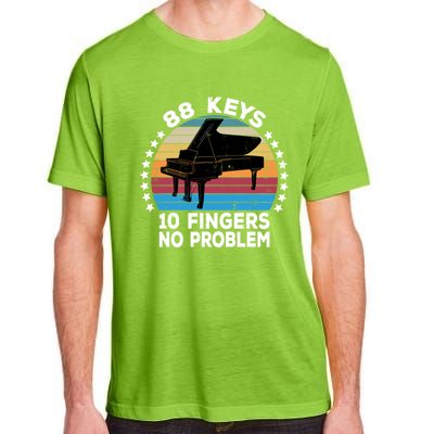 88 Keys 10 Fingers Pianist Musician Piano Keyboard Player Great Gift Adult ChromaSoft Performance T-Shirt