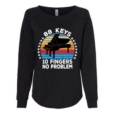 88 Keys 10 Fingers Pianist Musician Piano Keyboard Player Great Gift Womens California Wash Sweatshirt