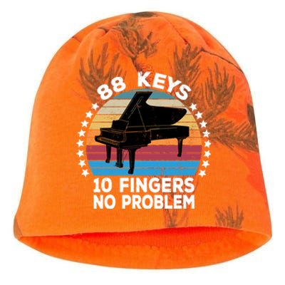 88 Keys 10 Fingers Pianist Musician Piano Keyboard Player Great Gift Kati - Camo Knit Beanie