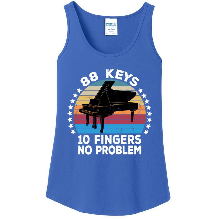 88 Keys 10 Fingers Pianist Musician Piano Keyboard Player Great Gift Ladies Essential Tank