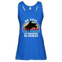 88 Keys 10 Fingers Pianist Musician Piano Keyboard Player Great Gift Ladies Essential Flowy Tank