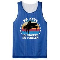 88 Keys 10 Fingers Pianist Musician Piano Keyboard Player Great Gift Mesh Reversible Basketball Jersey Tank