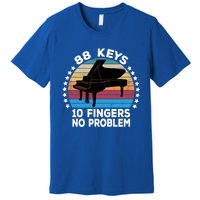 88 Keys 10 Fingers Pianist Musician Piano Keyboard Player Great Gift Premium T-Shirt