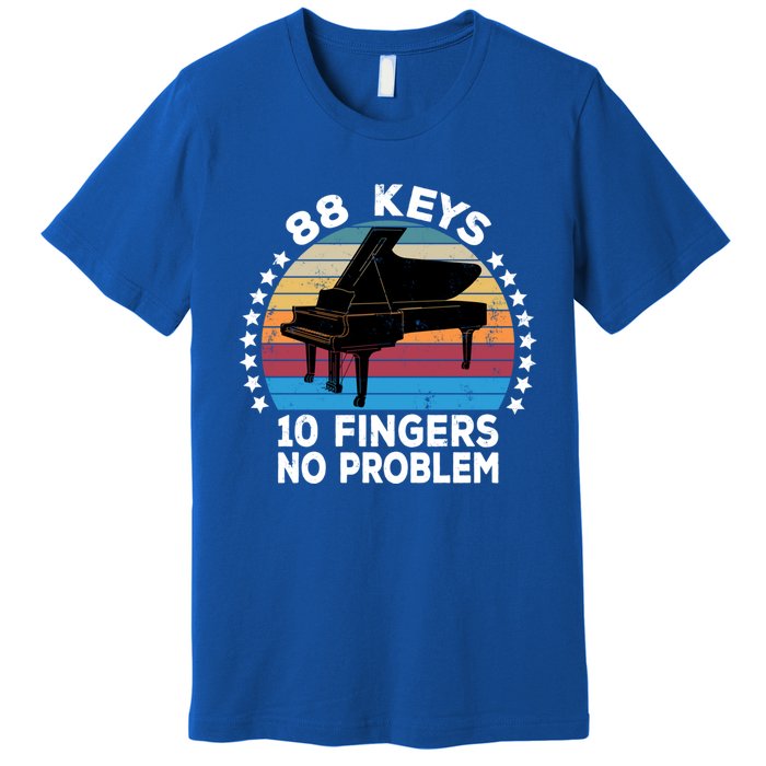 88 Keys 10 Fingers Pianist Musician Piano Keyboard Player Great Gift Premium T-Shirt