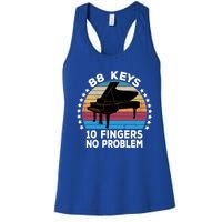 88 Keys 10 Fingers Pianist Musician Piano Keyboard Player Great Gift Women's Racerback Tank