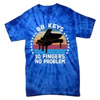 88 Keys 10 Fingers Pianist Musician Piano Keyboard Player Great Gift Tie-Dye T-Shirt