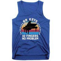 88 Keys 10 Fingers Pianist Musician Piano Keyboard Player Great Gift Tank Top