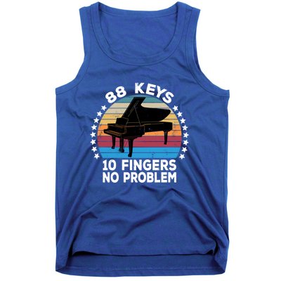 88 Keys 10 Fingers Pianist Musician Piano Keyboard Player Great Gift Tank Top