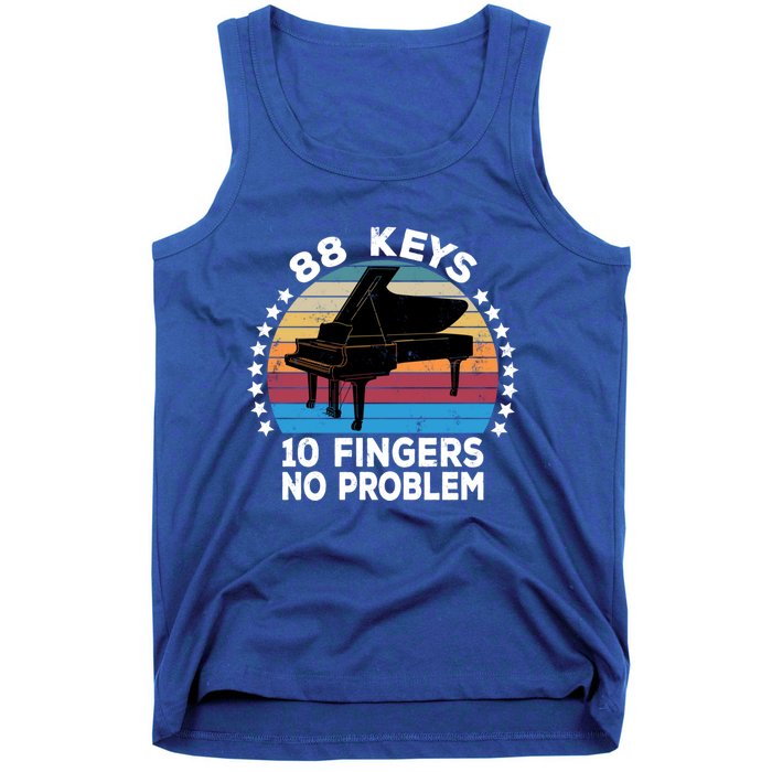 88 Keys 10 Fingers Pianist Musician Piano Keyboard Player Great Gift Tank Top