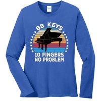 88 Keys 10 Fingers Pianist Musician Piano Keyboard Player Great Gift Ladies Long Sleeve Shirt