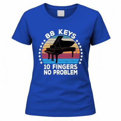 88 Keys 10 Fingers Pianist Musician Piano Keyboard Player Great Gift Women's T-Shirt