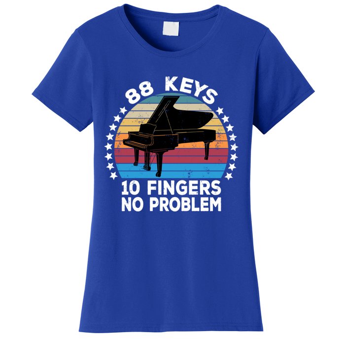 88 Keys 10 Fingers Pianist Musician Piano Keyboard Player Great Gift Women's T-Shirt