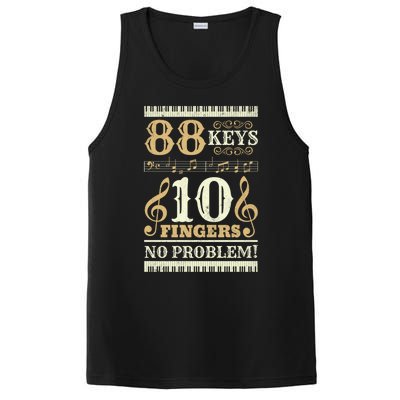 88 Keys 10 Fingers Piano Lover Players Funny Musical Pianist Gift PosiCharge Competitor Tank