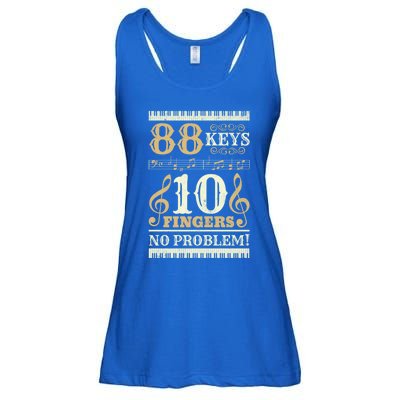 88 Keys 10 Fingers Piano Lover Players Funny Musical Pianist Gift Ladies Essential Flowy Tank