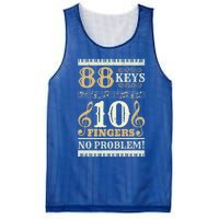 88 Keys 10 Fingers Piano Lover Players Funny Musical Pianist Gift Mesh Reversible Basketball Jersey Tank