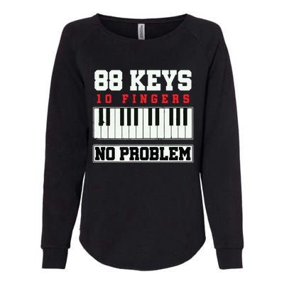 88 Keys Pianist Grand Piano Keyboard Key Music Musician Gift Womens California Wash Sweatshirt