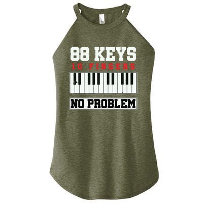 88 Keys Pianist Grand Piano Keyboard Key Music Musician Gift Women's Perfect Tri Rocker Tank