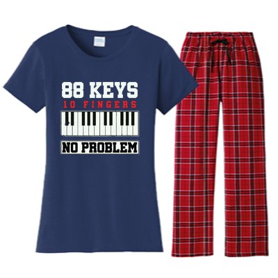 88 Keys Pianist Grand Piano Keyboard Key Music Musician Gift Women's Flannel Pajama Set