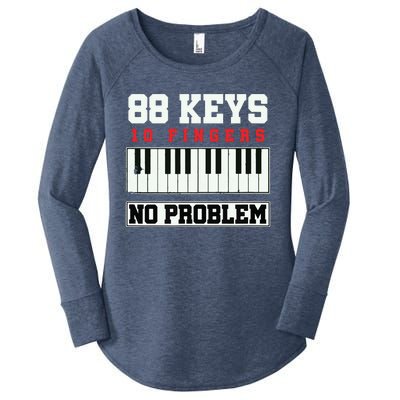 88 Keys Pianist Grand Piano Keyboard Key Music Musician Gift Women's Perfect Tri Tunic Long Sleeve Shirt