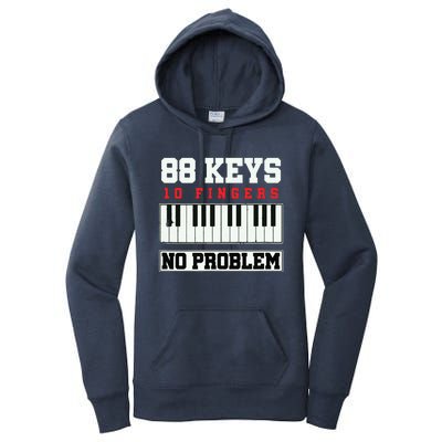 88 Keys Pianist Grand Piano Keyboard Key Music Musician Gift Women's Pullover Hoodie