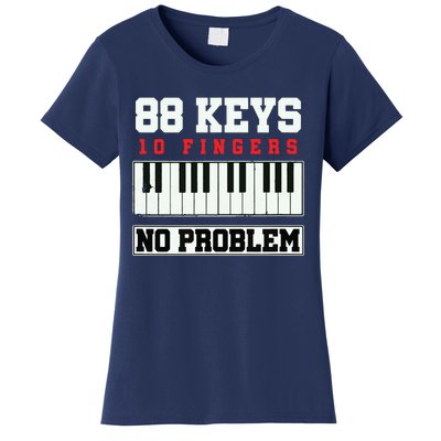 88 Keys Pianist Grand Piano Keyboard Key Music Musician Gift Women's T-Shirt