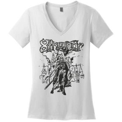 8thwndr Lost Hero Women's V-Neck T-Shirt