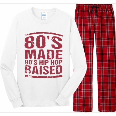 80’S Made 90’S Hip Hop Raised Long Sleeve Pajama Set