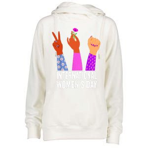 8 March Happy Women Day International Women Day Womens Funnel Neck Pullover Hood