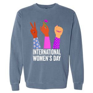 8 March Happy Women Day International Women Day Garment-Dyed Sweatshirt