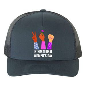 8 March Happy Women Day International Women Day Yupoong Adult 5-Panel Trucker Hat