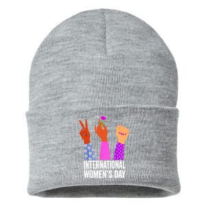 8 March Happy Women Day International Women Day Sustainable Knit Beanie