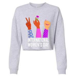 8 March Happy Women Day International Women Day Cropped Pullover Crew