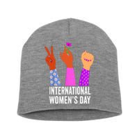 8 March Happy Women Day International Women Day Short Acrylic Beanie