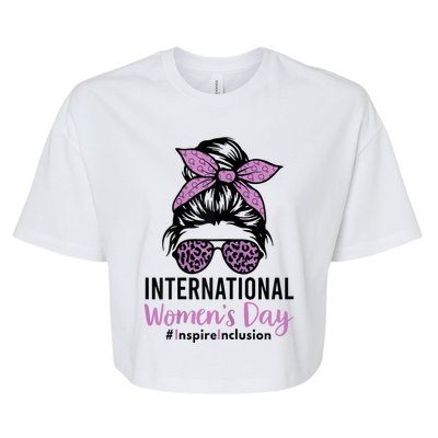 8 March Iwd Inspire Inclusion Bella+Canvas Jersey Crop Tee