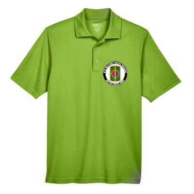 8th Military Police Brigade United States Army Veteran Gift Men's Origin Performance Pique Polo