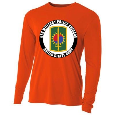 8th Military Police Brigade United States Army Veteran Gift Cooling Performance Long Sleeve Crew